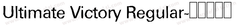Ultimate Victory Regular字体转换